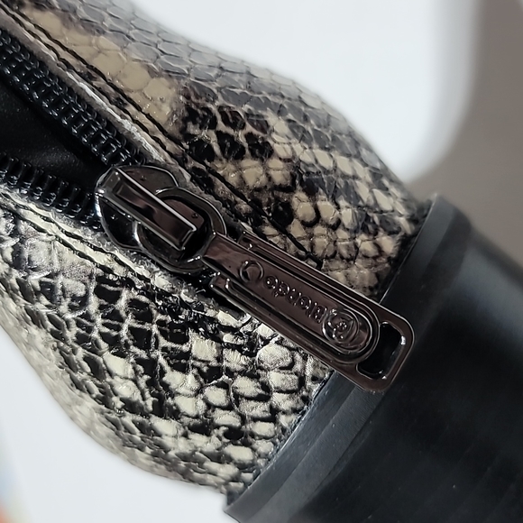 COPY - BLONDO SZ 7.5M WESTERN SNAKESKIN ANKLE BOOTS WATERPROOF COWBOY POINTY TO… - Picture 7 of 16